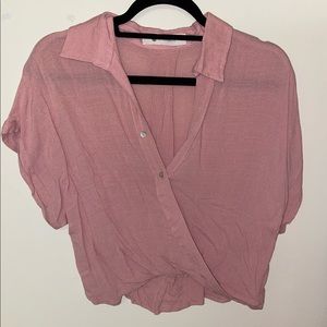Cropped Light Weight Pink Top